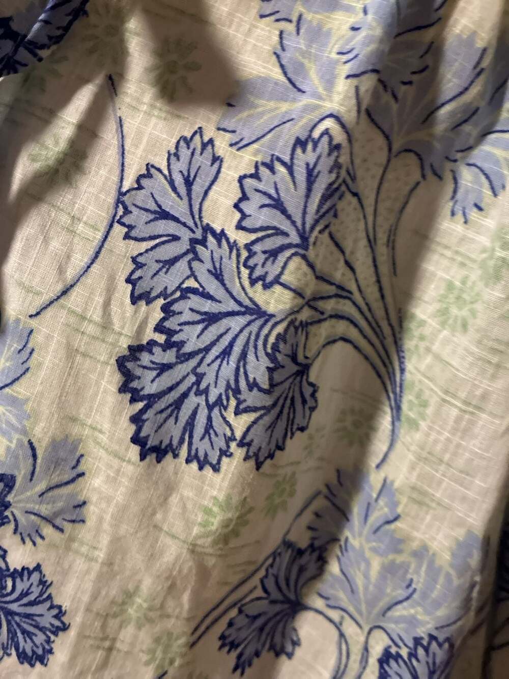 Lyrebird Blue Floral Puff Sleeve Romper with Lace Trim